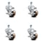 Service Caster 3 Inch High Temp Phenolic Swivel 1/2 Inch Threaded Stem Caster Set with Brake SCC SCC-TS20S314-PHRHT-TLB-121315-4 - alternate 1